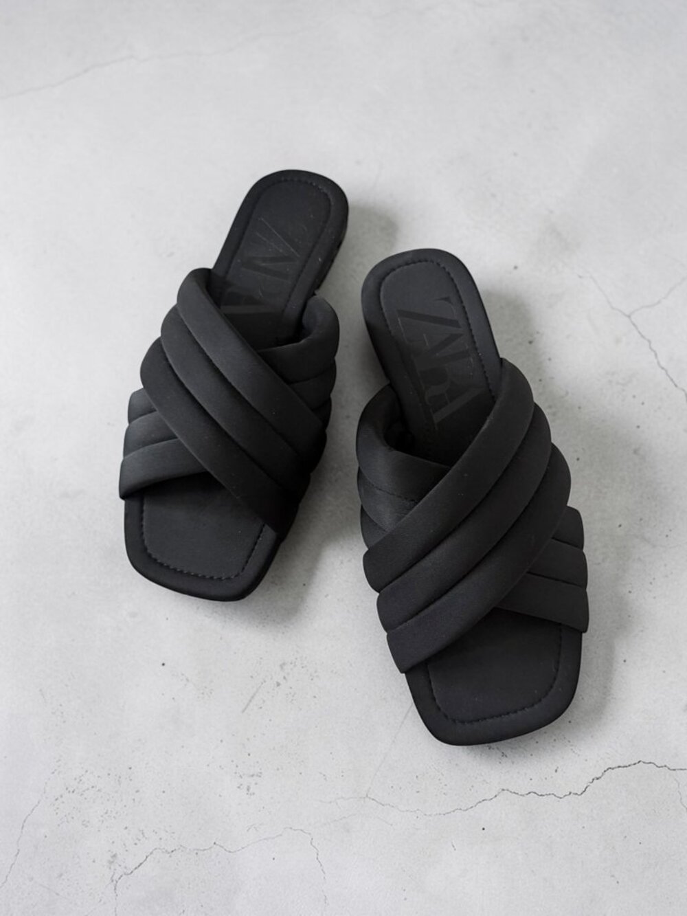 ZARA Black Dress Sandals Size 38 / US 8 Shoes